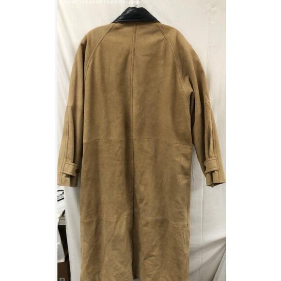 Vintage Nicole Sarhady Collections Brown Suede Barn Jacket L - Picture 10 of 16